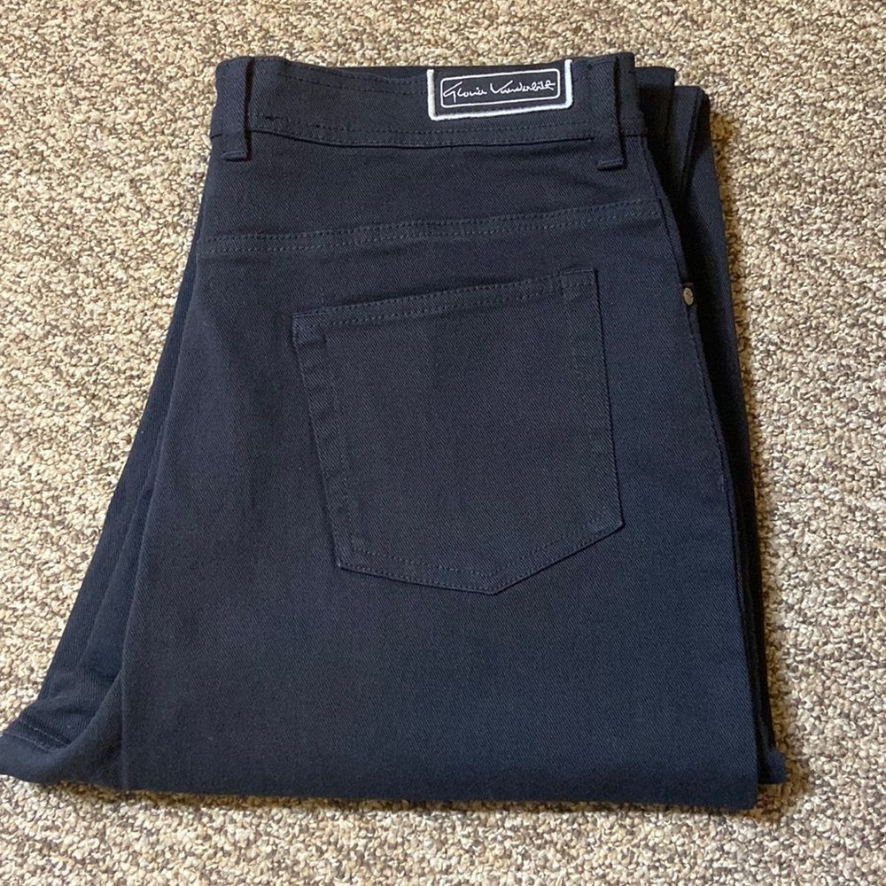 Rare Vintage Gloria Vanderbilt Women Jeans White Tag Size 18 High Waist